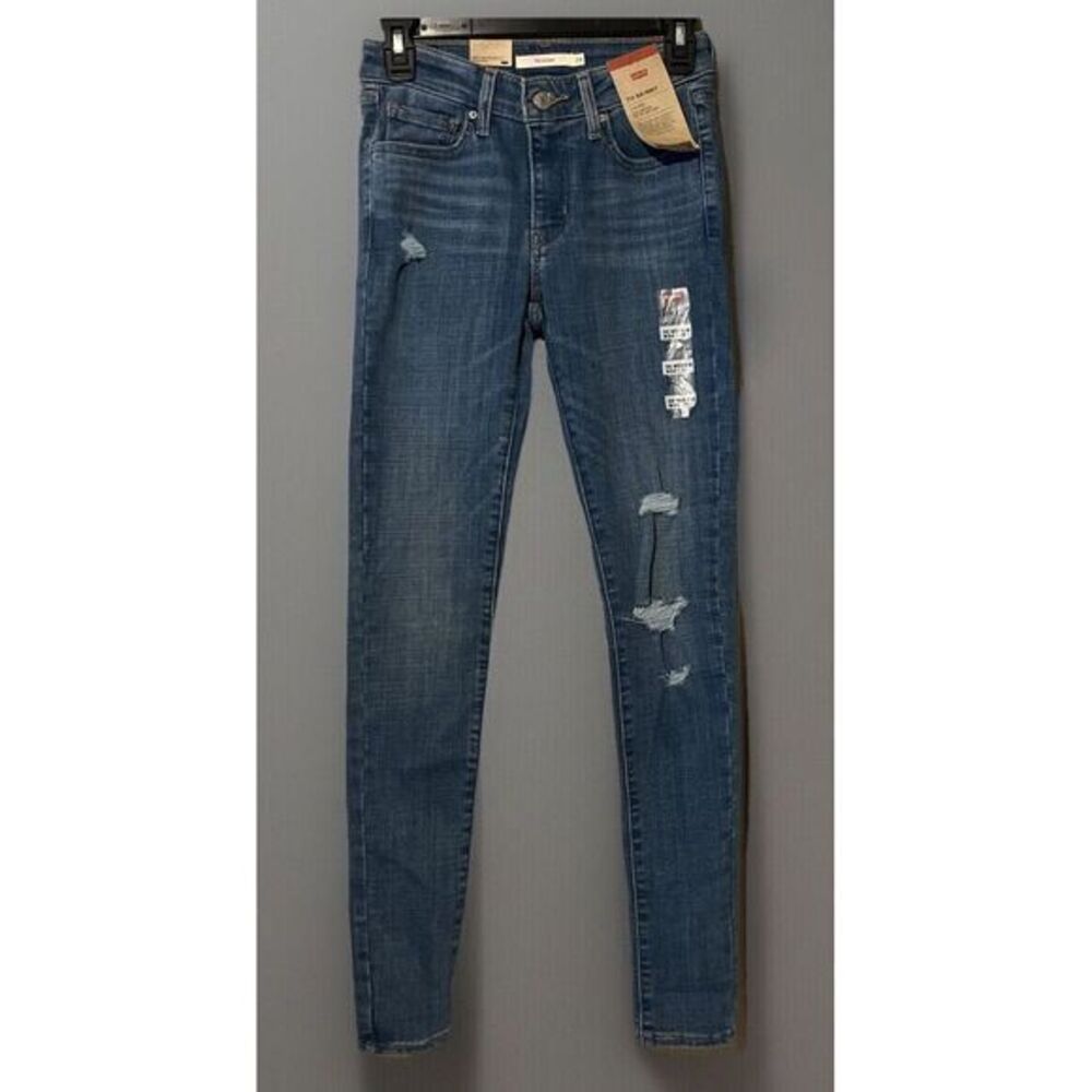 Levi's 711 Women's Mid-Rise Skinny Jeans, Size 00 W24 L30